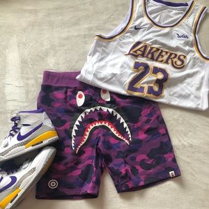 BAPE Shorts-Purple Camo ☂️